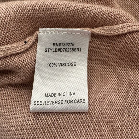 NWT Daniel Rainn Floral Knit Open Front Long Sleeve Cardigan Pink Women Size M - Picture 8 of 12